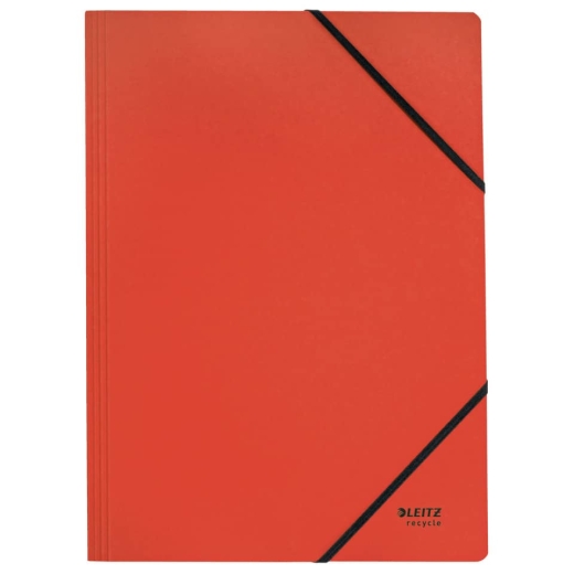 3908 Eckspanner Recycle - A4, 250 Blatt, Gummizug, Karton (RC), klimaneutral, rot
