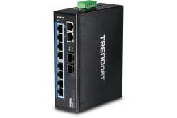 TRENDnet Industrie Switch 10 Port Gbit IP30 DIN-Rail Metall