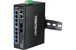TRENDnet Industrie Switch 10 Port Gbit IP30 DIN-Rail Metall
