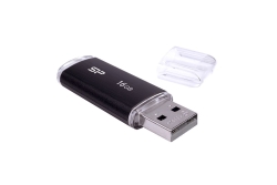 Silicon Power USB-Stick 16GB USB2.0 U02 Plastic Black