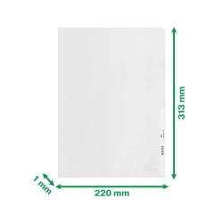4001 Sichthülle Recycle - A4, PP, genarbt,...
