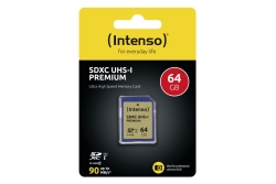Intenso SD Card 64GB SDXC UHS-I Premium