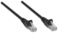 INTELLINET Patchkabel Cat6A CU S/FTP LSZH 0.25m schwarz
