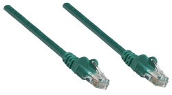 INTELLINET Patchkabel Cat6A CU S/FTP LSZH 0.25m grün