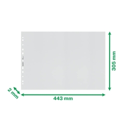 4019 Prospekthülle Recycle - A3 quer, PP, genarbt,...