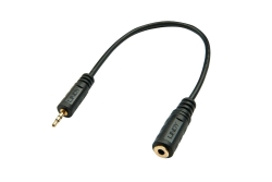 LINDY Audioadapter 2.5mm Stecker an 3.5mm Kupplung 0,2m