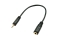 LINDY Audioadapter 2.5mm Stecker an 3.5mm Kupplung 0,2m