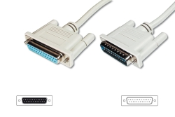DIGITUS Verlängerungskabel D-Sub25/St >...