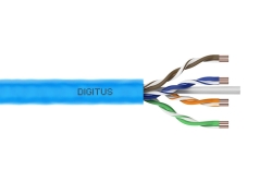 DIGITUS Instal-kab Cat6a U/UTP tw.Pair 305m lichtblau