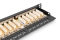 DIGITUS Patchpanel 0,5HE 24-Port Cat6 geschirmt schwarz