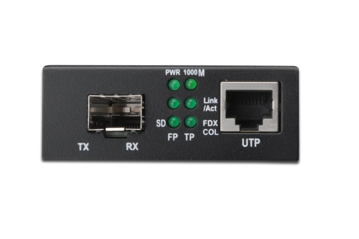 DIGITUS Medienkonverter Gigabit Ethernet RJ45/SFP