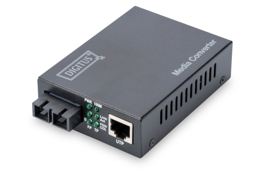 DIGITUS Medienkonverter Fast Ethernet RJ45/SC Singlemode