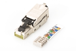 DIGITUS Feldstecker RJ45 Cat6a STP mit Staubschutzkappe