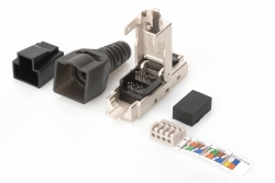 DIGITUS Feldstecker RJ45 Cat6a STP mit Staubschutzkappe