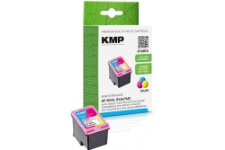 KMP Patrone HP F6U67AE NR.302XL color 350 S. H168CX refilled