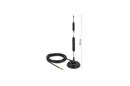 DELOCK GSM-Antenne SMA 5,0dBi Standfuß magnetisch out