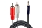 LINDY Audiokabel RCA 3.5mm/3m 2xRCA/3.5mm m/m vergoldet