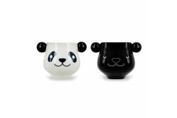 ThumbsUp! Tasse Panda Farbwechsel 400ml weiß/schwarz