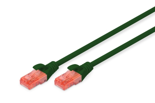 DIGITUS Patchkabel Cat6 U/UTP 2xRJ45 5.0m grün LSZH