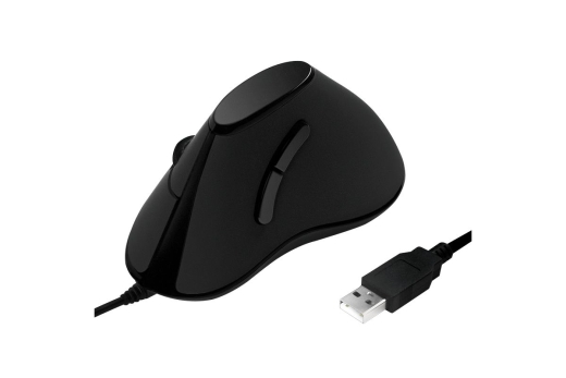 Logilink Maus Ergonomisch Vertical 5 Tasten 1000dpi schwarz