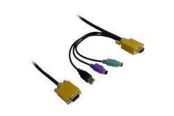 Inter-Tech 48.3cm KVM Konsole 1708 LED (17) schwarz
