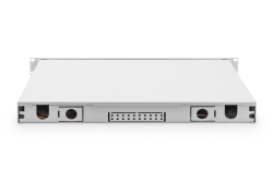 DIGITUS LWL Spleißbox 1HE bestückt 24x SC DX OM4 grau