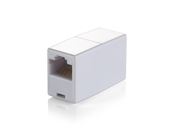 Equip Inline-Koppler Cat5e RJ45 Goldkontakt weiß Polybeutel