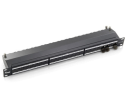 Equip 19 Patchpanel 24xRJ45 Cat6a FTP 1U 500MHz RAL7035