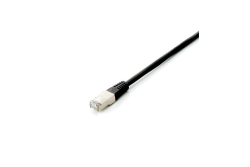 Equip Patchkabel Cat6A Plat.S/FTP 2xRJ45 10.00m schwarz...