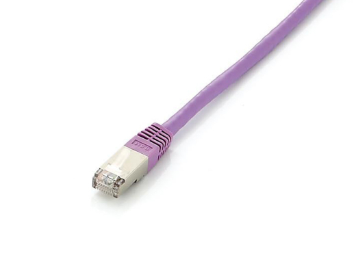 Equip Patchkabel Cat6A Plat.S/FTP 2xRJ45 15.00m lila LSZH Polybeutel