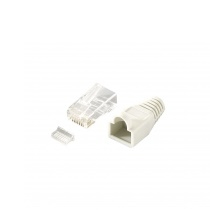 Equip Steckersatz Cat6 ungeschirmt RJ45 100Stk transp. Polybeutel