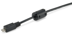 Equip Kabel USB-A2.0->Micro-B Ferrit St/St 1.80m...