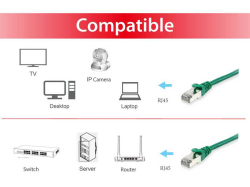 Equip Patchkabel Cat6 S/FTP 2xRJ45 20.00m grün LSZH...