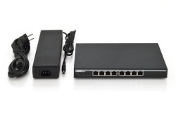 DIGITUS Switch 8-Port Gigabit 135W PoE Unmanaged schwarz