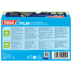 Tischabroller Easy Cut® Economy - für Rollen bis 33m : 19mm, schwarz, 100% Recycling-Plastik