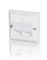 Equip Frontplatte 2xKeystone Jack 45° Universal RAL9010