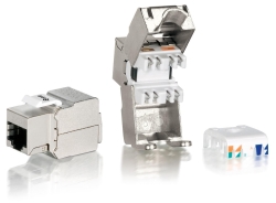 Equip Keystone Jack geschirmt Cat6 LSA Prem. wzf 8Stk sil...