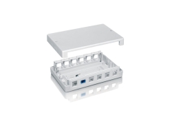 Equip Aufputzdose 12-Port Keystone ungeschirmt weiß...