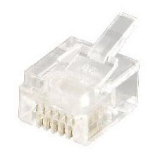 Equip Telefon-Stecker RJ12/6P6C ungeschirmt 100Stk transp.