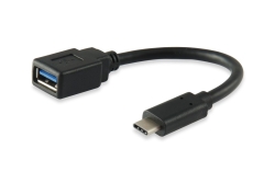 Equip Adapter USB-C->USB-A3.0 OTG Adapt.St/Bu 0.15m schwarz