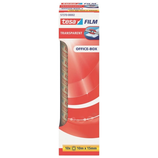 Klebefilm Office Box - transparent, 15 mm x 10 m, 10 Rollen