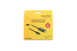 DELOCK USB Kabel C -> HDMI-A 4K 60Hz St/St 3.00m sw