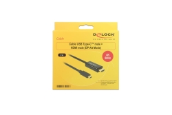 DELOCK USB Kabel C -> HDMI-A 4K 60Hz St/St 2.00m sw