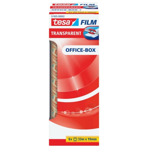 Klebefilm Office Box - transparent, 19 mm x 33 m, 8 Rollen