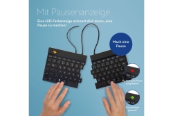 R-Go Tastatur Split Break DE-Layout verkabelt schwarz