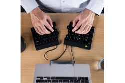 R-Go Tastatur Split Break DE-Layout verkabelt schwarz