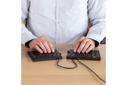 R-Go Tastatur Split Break DE-Layout verkabelt schwarz