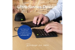 R-Go Tastatur Split Break US-Layout verkabelt schwarz