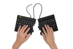 R-Go Tastatur Split Break US-Layout verkabelt schwarz