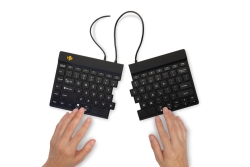 R-Go Tastatur Split Break US-Layout verkabelt schwarz